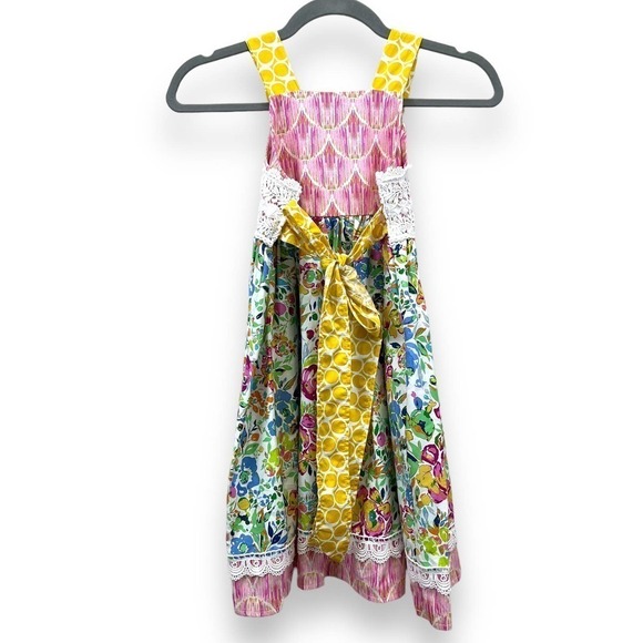 Haute Baby Rose Floral Fancy Spring Easter Little Girls Dress - Picture 8 of 9